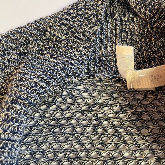 Eileen Fisher Women's 100% Organic Linen Open Front Sweater Blue/Gray Size XXS - Picture 7 of 10